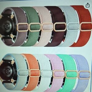 *New* Stretchy, Colorful, Soft Watch Bands, 12 Colors, Never Used!